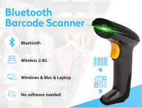 Escáner de Códigos de Barras 2D Inalámbrico y con Cable JR-650, Conexión USB Plug and Play, Lector de Códigos QR Portátil, Anti-Caídas, Escaneo Manual para Logística