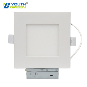 Plafonnier encastré LED carré 5CCT 2700K-5000K Dimmable Sans boîtier Downlight 4'' 6'' Panneau lumineux carré mince - Product Image 1