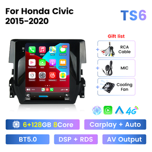 Màn hình mới nhất <span class=keywords><strong>Android</strong></span> Car đa phương tiện Player GPS navigation âm thanh đài phát thanh stereo đơn vị Tesla phong cách cho Honda Civic 2015-2020 - Product Image 3