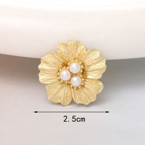 高級 フローラル ジェム スカーフ ショール クリップ ギフト ムスリム ヒジャブ ピン レディース スカーフ ブローチ マグネット ピン - Product Image 4