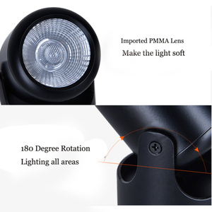 360 <span class=keywords><strong>degrés</strong></span> rotation Downlight 5W 7W 10W 12W COB LED piste lumière salle de réunion projecteur de plafond monté en surface - Product Image 3