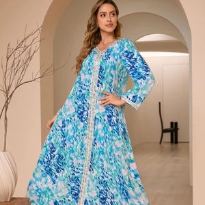 <span class=keywords><strong>Vente</strong></span> <span class=keywords><strong>en</strong></span> <span class=keywords><strong>gros</strong></span> <span class=keywords><strong>Maroc</strong></span> Turquie Dubaï Abaya Femme Modeste Soirée Robe de Soirée Vêtements Musulmans Traditionnels - Product Image 1