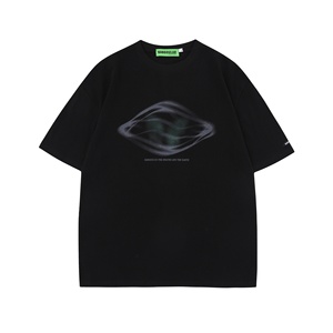 Nouvelle Collection Printemps-Été 2026 : T-shirt Ample en Coton pour Homme, Style Urbain Américain, Motif Lettres Artistiques Inspiré du Rap. - Product Image 1