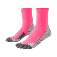 Chaussettes antidérapantes OEM à cinq orteils pour hommes et femmes Chaussettes de sport à compression à séchage rapide