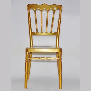 เก้าอี้ Chiavari เรซิ่นสีทอง,เก้าอี้งานแต่งงานหรูหราเก้าอี้ทิฟฟานี่คริลิค Chiavari สำหรับงานเลี้ยง