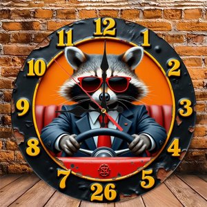 Horloge murale ronde en bois, mécanisme silencieux à quartz, horloge suspendue décorative classique pour la maison et le bureau, 25 cm - Product Image 4