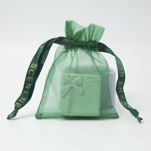 Preço De Fábrica Organza Drawstring Bag,Organza Gift Bag,Organza Bag Com Impressão Do Logotipo