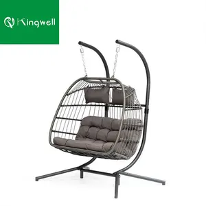 KD structure Folding Swing Hanging Chair Furniture with Cheap Price