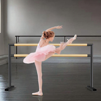 Barre de presse de jambe mobile de conception moderne professionnelle barre de danse pour enfants à usage domestique pour salle de danse en salle de classe en métal Durable