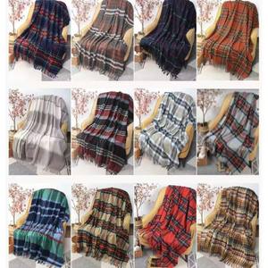 Verdickte Sofa-Decke aus Alpakawolle Einzelpersonen-Schlafdecke Freizeit Schottische Wolldecke Strapazierfähige Tartan-Decke aus Wolle - Product Image 5