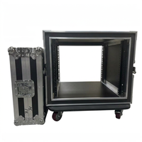 Flight case professionnel 12U 16U à double porte, armoire antichoc pour amplificateur de puissance, table de mixage audio