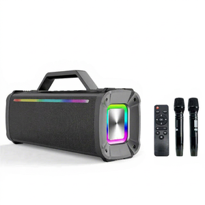 Altavoz Portátil con Sonido de Karaoke, Bluetooth, RGB, Inalámbrico, con 2 Micrófonos, Ideal para Fiestas - Product Image 1