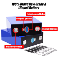 Stok EU 280ah EVE MB30 306Ah 3.2V Lifepo4 baterai 10000 siklus sistem penyimpanan energi sel Lifepo4 306ah baterai Lifepo4