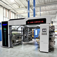Machine de plastification sans solvant pour film d'emballage, papier, feuille et plastique, avec entraînement par servomoteur mécanique