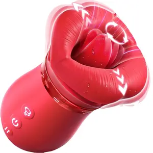 New Red Lip Miệng Lớn Lưỡi Liếm Và Sucking Vibrator Thứ Hai Tidal Shaker Phụ Nữ Của Thiết Bị Thủ dâm Đồ Chơi Tình Dục