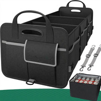 Organisateur de coffre de voiture de luxe en tissu Oxford super résistant et écologique pour camions et voitures, 1 à 3 compartiments, Jiangxi