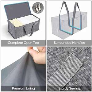 Wholesale New Design Customized Service Folding <b>Storage</b> <b>Clothes</b> Organizers Bags Durable Handles Hanging Form Fabric PP PC Travel - Product Image 5