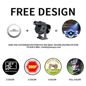 Passarela pedonal industrial de alta potência Gobo projetor tráfego exterior aviso projeção sinal de tráfego publicidade luz - Product Image 3