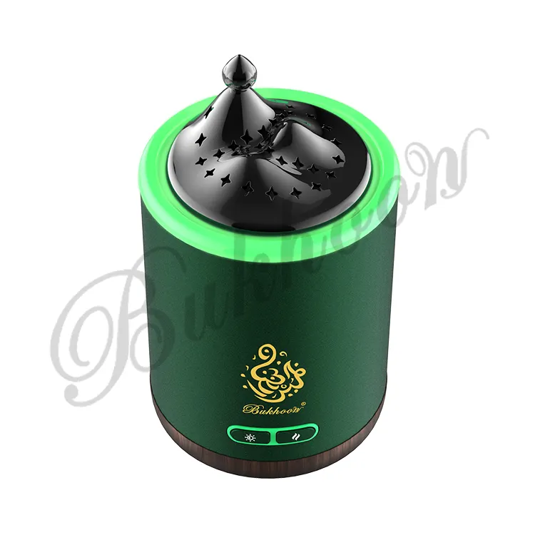 Queimador de incenso elétrico bakhoor, queimador de incenso árabe com função leve, design mais recém-vendido, 2022