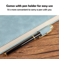 Agenda/Journal/Notebook personnalisé A5 avec reliure cousue, couverture rigide en cuir PU pour le bureau et les étudiants