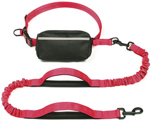 <span class=keywords><strong>Laisse</strong></span> <span class=keywords><strong>extensible</strong></span> multifonctionnelle en nylon réfléchissant et réglable pour la marche et la course. - Product Image 2