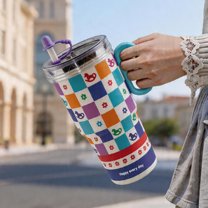 Bouteille d'eau en acier inoxydable avec paille, grande capacité, tasse portable pour enfants, design créatif, 850 ml - Product Image 4