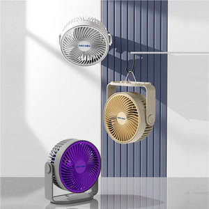 Mini ventilateur de table LED rechargeable par USB Petit ventilateur de bureau portable 3000mAh pour voiture RV Mini ventilateur de bureau électrique Chargement USB pour le ménage - Product Image 2