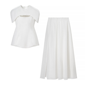 Elegante Abito Primaverile da <span class=keywords><strong>Donna</strong></span> in Poliestere con Design alla Moda, Tinta Unita, Cuciture a Contrasto e Forma ad A - Product Image 6