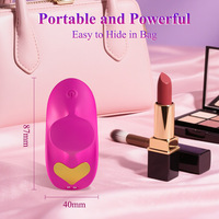 Vibrateur électrique en silicone en forme de cœur, 10 fréquences, à succion, recharge magnétique, masseur, 60 dB de bruit, vente en gros
