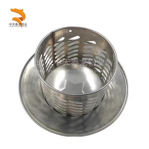 Cappuccio per Canna Fumaria Rotondo <span class=keywords><strong>da</strong></span> 4 Pollici in Acciaio Inossidabile con Parte Superiore Conica e Schermo, Isolato per Tutte le Condizioni Atmosferiche, per Ventilazione del Tetto - Product Image 3