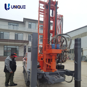 Nouvelle plateforme de forage de puits d'eau chinoise UNIQUE, profondeur 200m, 260m, 300m, composants diesel (engrenages/boîte de vitesses/moteur/pompe), tension 380V, à vendre - Product Image 6