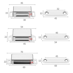Loquet magnétique de <span class=keywords><strong>porte</strong></span> et tiroir en acier inoxydable, loquet à aimants, pour armoires, cuisine et meubles - Product Image 4