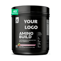 Polvo de BCAA con Certificación Halal de Marca Privada, Bebida para la Recuperación Muscular Post-Entrenamiento para Adultos, 10-19 g de Proteína, 593 g Sin Azúcar, Sin Ingredientes Artificiales