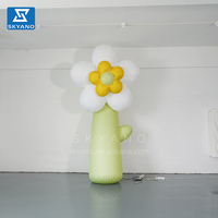 Fleurs publicitaires gonflables simulation dessin animé 3D fleur fleurs de décoration de scène de festival de mariage commercial