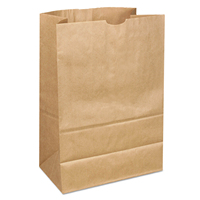 Sacs alimentaires écologiques classiques en papier kraft brun pour boulangerie, pain, biscuits, sandwichs, snacks, fond plat, vente en gros