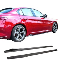 Aileron de lèvre d'extension de jupes latérales en fibre de carbone pour Alfa Romeo Giulia 2017-2020