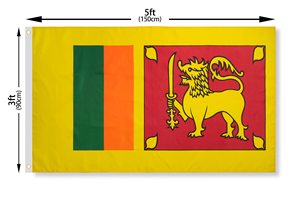 Flagnshow 90x150 cm impermeabile poliestere serigrafia Sri <span class=keywords><strong>Lanka</strong></span> bandiera - Product Image 2