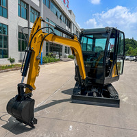 Excavatrice Kubota 2026, nouvelle excavatrice compacte sans queue de 3 tonnes, moteur Kubota importé, livraison directe d'usine, livraison gratuite