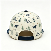 Casquette de baseball en toile 100 % coton à imprimé intégral motif chien et arbre, structurée, unisexe, réglable, pour le camping, la randonnée et les voyages en extérieur