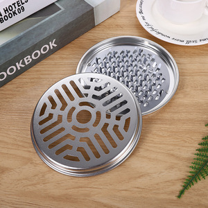 Soporte para espirales antimosquitos con tapa, bandeja circular de metal para uso doméstico, repelente de insectos ignífugo, fácil de limpiar, diseño de doble capa - Product Image 3