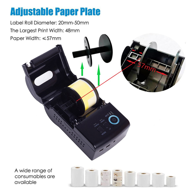 Multi-purpose Smart Jewelry Price Tag Printer Mobile Label Printer for Jewelry Store