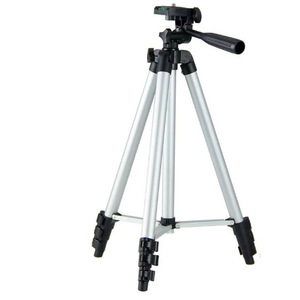 ขาตั้งกล้องแบบมืออาชีพ อลูมิเนียมอัลลอยด์ 3 ท่อน ระบบล็อคแบบหมุน 3 มิติ สำหรับกล้องดิจิตอล สีเงิน - Product Image 4