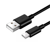 Kabel Pengisian Cepat USB-C ke USB Tipe-A dengan Konduktor Tembaga Murni dan Selubung Nilon/PVC (USB 2.0)