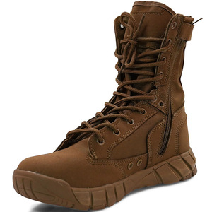 DSF21 716 Tactical <b>Boot</b> Black Leather Zipper Outdoor All Seasons Waterproof <b>Hiking</b> Shoe - Product Image 4