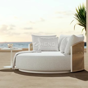 Lit de repos d'extérieur <span class=keywords><strong>en</strong></span> aluminium <span class=keywords><strong>et</strong></span> métal, mobilier de patio, <span class=keywords><strong>chaise</strong></span> longue <span class=keywords><strong>en</strong></span> corde, pour piscine <span class=keywords><strong>et</strong></span> extérieur - Product Image 1