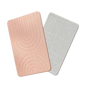 Highdi Tappetino a U per WC, Stile Tessitura Tappetini Bagno