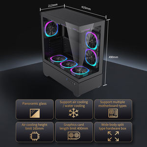 Lovingcool populaire verre trempé E-ATX ATX/MATX noir PC <span class=keywords><strong>Gamer</strong></span> armoire châssis boîtier d'ordinateur et tours PC boîtier de jeu - Product Image 6