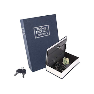 Caja Fuerte de Seguridad para <span class=keywords><strong>el</strong></span> Hogar, Hotel u Oficina, con Cerradura de Llave, Caja de Metal para Guardar Objetos de Valor, Caja Fuerte Oculta con Forma de <span class=keywords><strong>Libro</strong></span>, <span class=keywords><strong>Precio</strong></span> Económico - Product Image 1