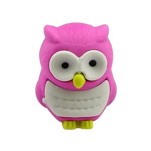 1 Stück pro Packung Cartoon Neuheit 3D Eulen form heißer Verkauf anpassen Neuheit ausgefallene Radiergummis - Product Image 1