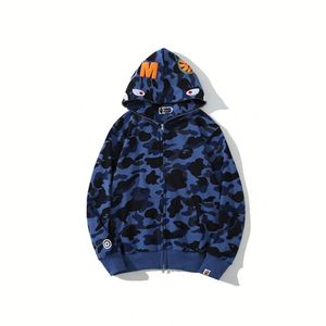 Sudadera con Capucha y Cremallera Completa Bapees Camuflaje Tiburón de Alta Calidad 2026, 100% Algodón, Unisex para Hombre y Mujer, Estilo Urbano - Product Image 2